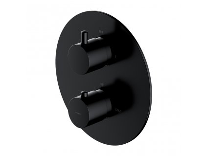 OMNIRES - Y termostatická sprchová baterie podomítková, vrchní část bez tělesa černá /BLH/ Y1236ROBL
