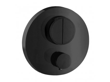 BATERIE PUSH BLACK tlačítková termostatická, 2 funkce (E176632B)