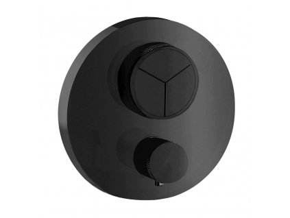 BATERIE PUSH BLACK tlačítková termostatická, 3 funkce (E176633B)