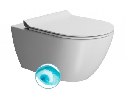 GSI - PURA závěsná WC mísa, Swirlflush, 36x55cm, bílá dual-mat 881509