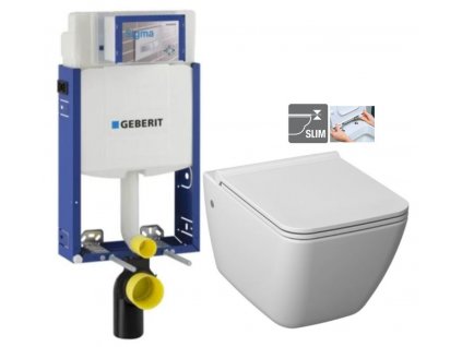 GEBERIT KOMBIFIX ECO, nádržka UP 320 bez tlačítka + WC JIKA PURE + SEDÁTKO DURAPLAST 110.302.00.5 PU1