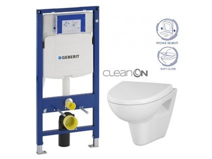 GEBERIT Duofix bez tlačítka + WC CERSANIT CLEANON PARVA + SEDÁTKO 111.300.00.5 PA1