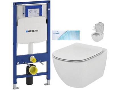 GEBERIT Duofix bez tlačítka + WC Ideal Standard Tesi se sedátkem SoftClose, AquaBlade 111.300.00.5 TE1