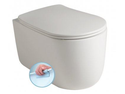 KERASAN - NOLITA závěsná WC mísa, Rimless, 35x55cm, bílá 531401
