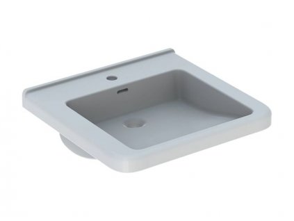 Geberit Selnova Comfort Square bezbariérové umyvadlo 55x52,5 cm, s otvorem pro baterii, s přepadem, bílá (500.785.00.1)