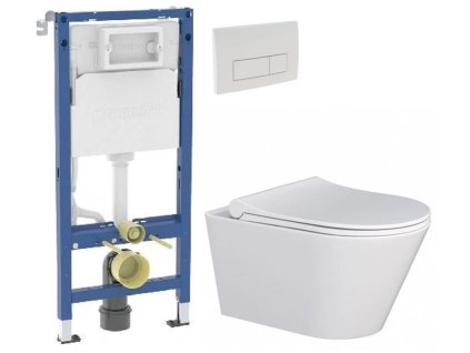 GEBERIT DuofixBasic s bílým tlačítkem DELTA51 + WC MYJOYS MY1 + SEDÁTKO 458.103.00.2 51BI MY1