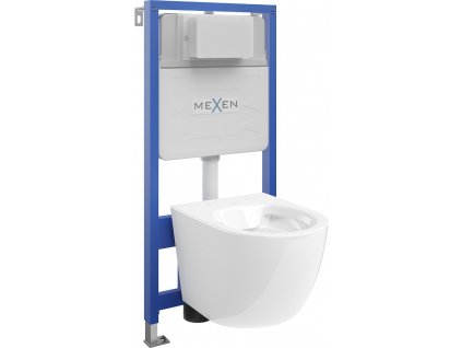 MEXEN/S - WC předstěnová instalační sada Fenix Slim s mísou WC Lena, bílá 6103322XX00