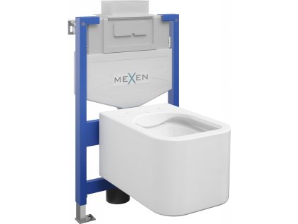 MEXEN/S - WC předstěnová instalační sada Fenix XS-U s mísou WC Elis, bílá 6853391XX00