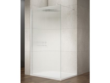 GELCO - VARIO WHITE jednodílná sprchová zástěna k instalaci ke stěně, sklo nordic, 1200 GX1512-07