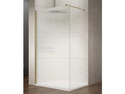 GELCO - VARIO GOLD MATT jednodílná sprchová zástěna k instalaci ke stěně, sklo nordic, 800 GX1580-10