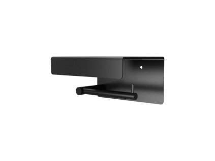 Sanela SLZD 22N - Nerezový držák toaletního papíru s poličkou, povrch černý matný (62221)