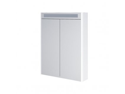 MEREO - Siena, koupelnová galerka 64 cm, zrcadlová skříňka, bílá lesk CN416GB
