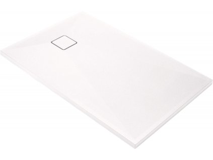 DEANTE - Correo Granitová sprchová vanička, obdélníková bílá, 100x80 cm KQR_A46B