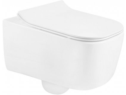 MEXEN/S - Stella Závěsná WC mísa včetně sedátka s slow-slim, duroplast, bílá 30680800