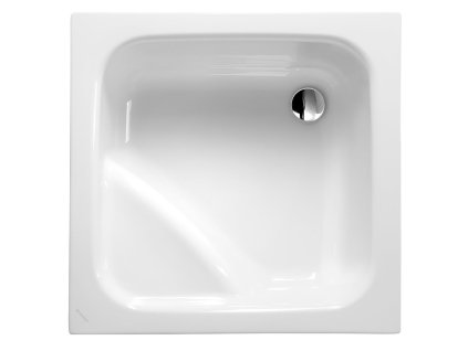 POLYSAN - VISLA hluboká sprchová vanička, čtverec 80x80x29cm, bílá 50111