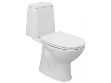 AQUALINE - RIGA WC kombi, dvojtlačítko 3/6l, spodní odpad, bílá RG801