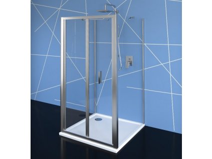 POLYSAN - EASY LINE třístěnný sprchový kout 800x800, skládací dveře, L/P varianta, čiré sklo EL1980EL3215EL3215