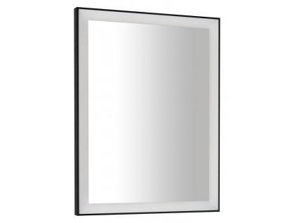 SAPHO - GANO zrcadlo s LED osvětlením 60x80cm, černá LG260