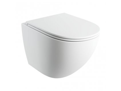 OMNIRES - OTTAWA COMFORT závěsné WC se sedátkem, 54 x 37 cm, bílá mat OTTAWACMWBM