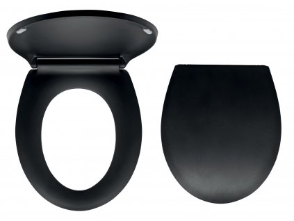Novaservis - WC sedátko, duroplast černá matná, panty tvrzený plast (WC/BLACK)