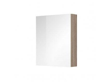 MEREO - Aira, koupelnová galerka 60 cm, zrcadlová skříňka, dub Kronberg CN715GD