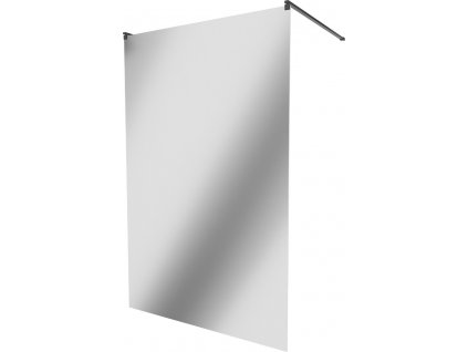 MEXEN/S - KIOTO samostatně stojící sprchová zástěna 120 x 200, zrcadlové, černá 800-120-002-70-50