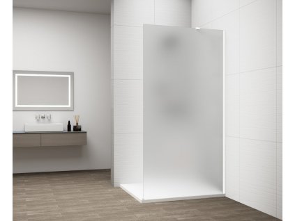POLYSAN - ESCA WHITE MATT jednodílná sprchová zástěna k instalaci ke stěně, matné sklo, 1200 ES1112-03