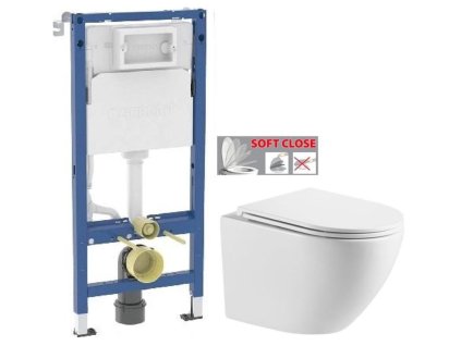 GEBERIT DuofixBasic bez tlačítka + WC INVENA LIMNOS WITH SOFT, včetně soft/close sedátka 458.103.00.2 X LI1
