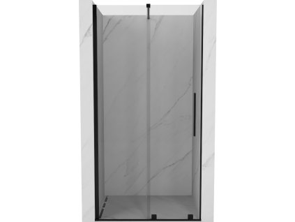 MEXEN/S - Velar posuvné sprchové dveře 120, transparent, černá 871-120-000-01-70