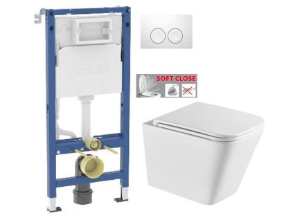 GEBERIT DuofixBasic s bílým tlačítkem DELTA21 + WC INVENA FLORINA WITH SOFT, včetně soft/close sedátka 458.103.00.2 21BI FL1