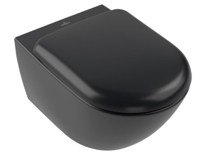 villeroy boch antao zavesne wc rimless ceramicplus titanglaze twistflush pure black1478