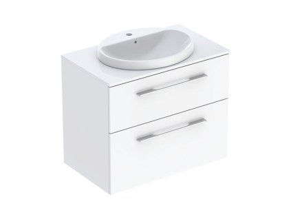 bila 78geberit selnova square skrinka s deskou a umyvadlem 78 8x47 5x70 3 cm 2x zasuvka lakovana s vysokym leskem bila