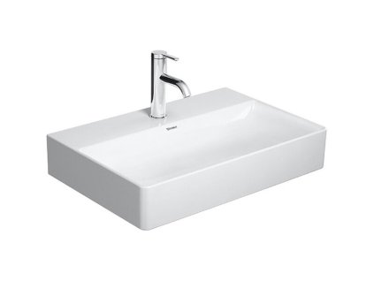 duravit durasquare umyvadlo nabytkove compact 600x400 mm s 1 otvorem pro baterii duraceram alpska bila 2356600071