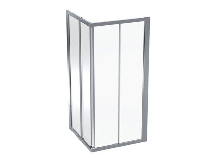 geberit geo ctvercova sprchova zastena 90x90x190cm sklo transparent ram stribrita
