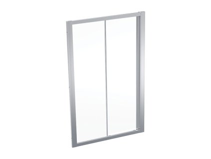 geberit geo posuvne dvere 120x190 cm sklo transparent ram stribrita
