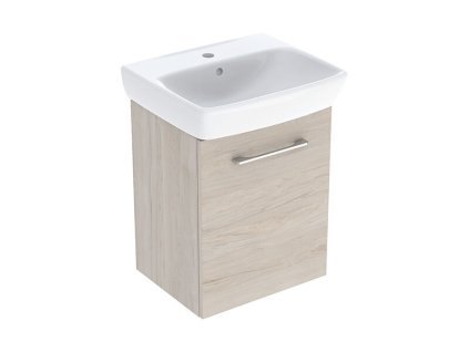 50 hic svgeberit selnova square skrinka s umyvatkem 50x42x64 9 cm 1x dvirka dekor orech hickory svetly