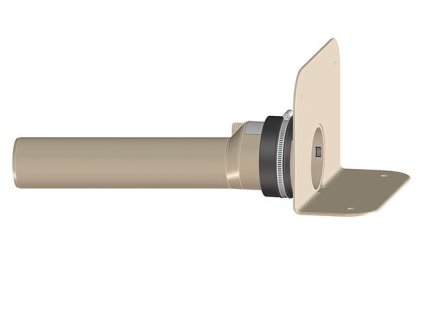 hl atikovy odtok s pp prirubou a pp pripojovaci trubkou dn 75 hl68f 0 75