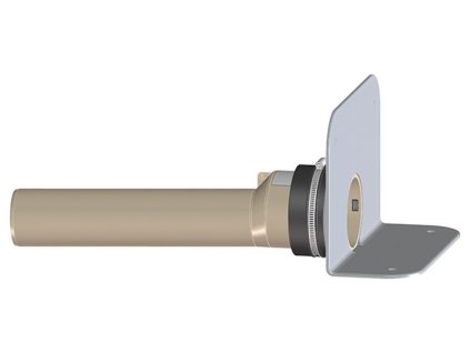 hl atikovy odtok s pvc prirubou a pp pripojovaci trubkou dn 75 hl68p 075