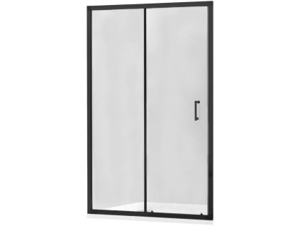 MEXEN - Apia posuvné sprchové dveře 115, transparent, černá 845-115-000-70-00
