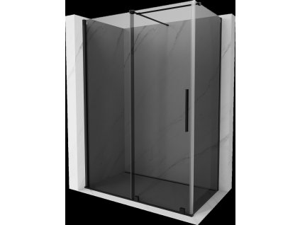 MEXEN/S - Velar sprchový kout, posuvné dveře 160 x 100, grafit, černá 871-160-100-41-70