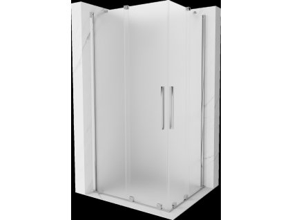 MEXEN/S - Velar Duo sprchový kout, posuvné dveře 100 x 90, dekor, chrom 871-100-090-32-01