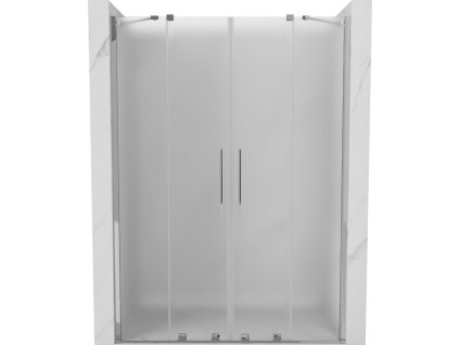 MEXEN/S - Velar Duo posuvné sprchové dveře 150, dekor, chrom 871-150-000-32-01