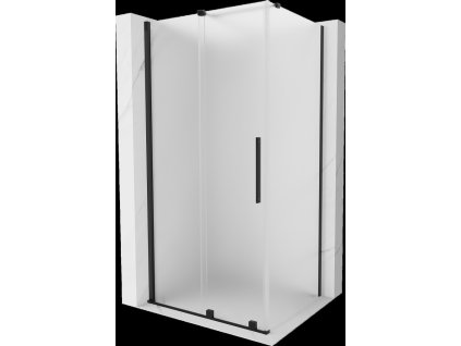 MEXEN/S - Velar sprchový kout, posuvné dveře 100 x 90, dekor, černá 871-100-090-31-70