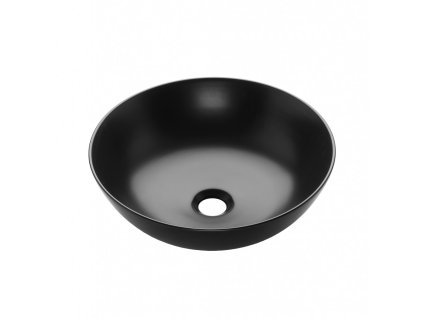 INVENA - Umyvadlo na desku TINOS TREND, 39,5 cm,černá CE-43-005-C