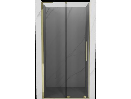 MEXEN/S - Velar L posuvné sprchové dveře 110, grafit, zlatá 871-110-003-41-50