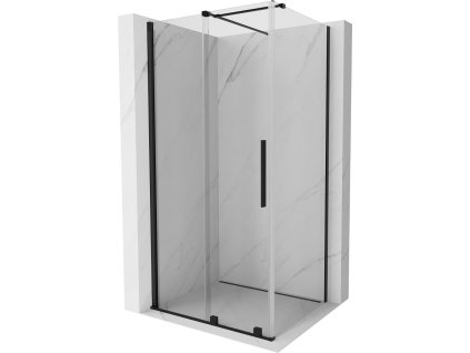 MEXEN/S - Velar sprchový kout 100 x 90, transparent, černá 871-100-090-01-70