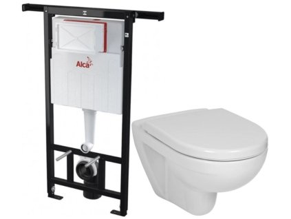 Předstěnový instalační systém bez tlačítka + WC JIKA LYRA PLUS + SEDÁTKO DURAPLAST AM102/1120 X LY6
