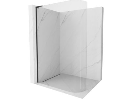MEXEN/S - KiotoL Sprchová zástěna WALK-IN Walk-in 100 x 200, transparent, černá 800-100-103-70-06