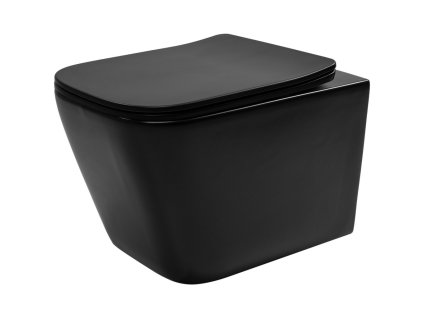 REA - Závěsná WC mísa Julio Black Matt REA-C6550