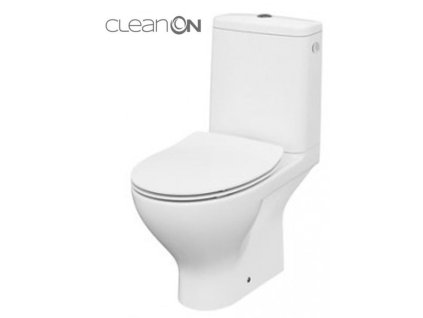 CERSANIT - WC KOMBI MODUO 649 010 3/5 CLEAN ON, SEDÁTKO SLIM DUROPLAST-SOFT CLOSE K116-001